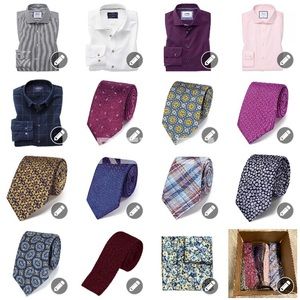 GREAT STEAL !! 5 SHIRTS !! 9 TIES !! 1 POCKET SQUARE!! OFFERS WELCOME !!